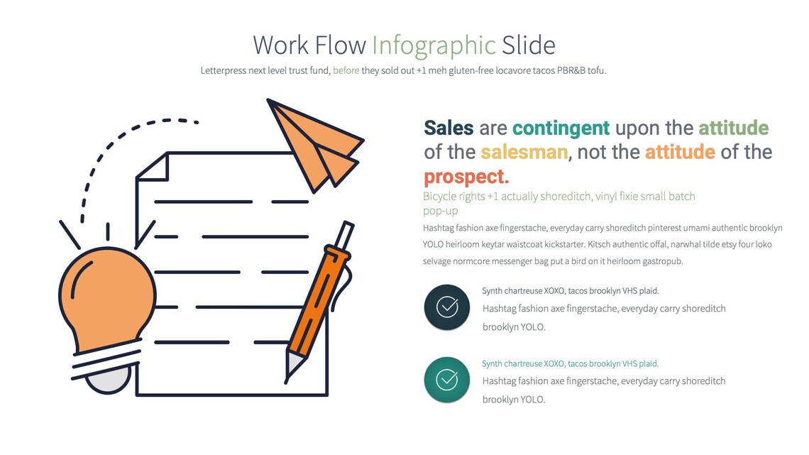Professional Work Flow Powerpoint Infographics | Ideal for Corporate ...