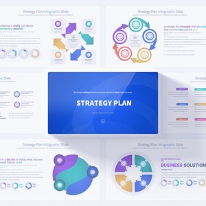 Strategy Plan Minimal Keynote Presentation Template Slides, business minimal strategy Keynote presentation template Infographic slide