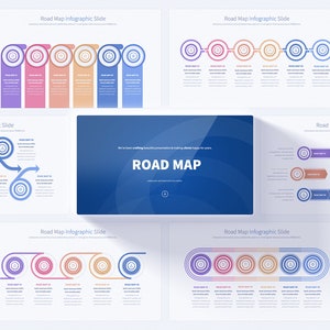 de présentation PowerPoint de feuille de route | Chronologie, infographie et étapes, feuille de route, diapositives