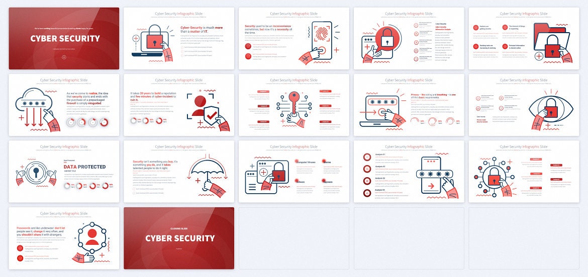 Cyber Security Powerpoint Presentation Template, Cyber Security Power ...