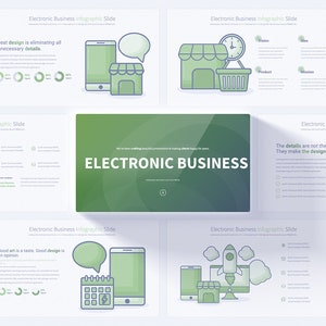 Electronic Business PowerPoint Presentation Template | Professional Electronic Industry Slide Deck
