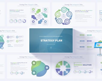 Professional Strategy Plan Keynote Slides | Perfect for Corporate Presentations | Business Strategy and Planning | Unique & Creative Slides