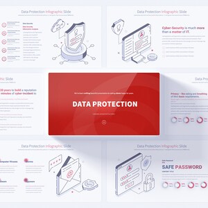 Data Protection Keynote Presentation template, security Editable Keynote template presentation template, Minimal Keynote template