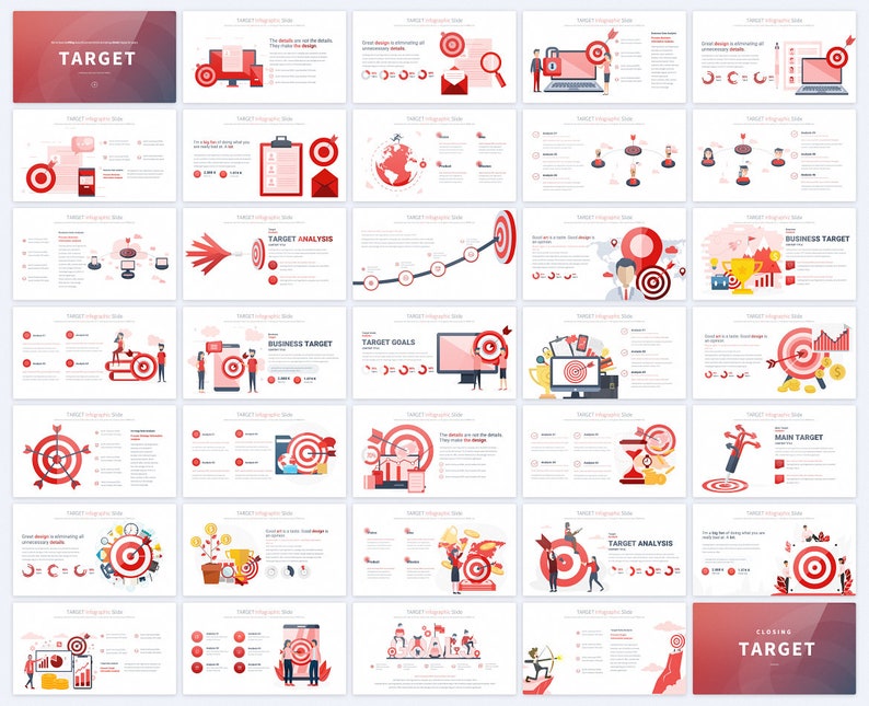 Target Powerpoint Presentation Template | Business Target Presentation ...