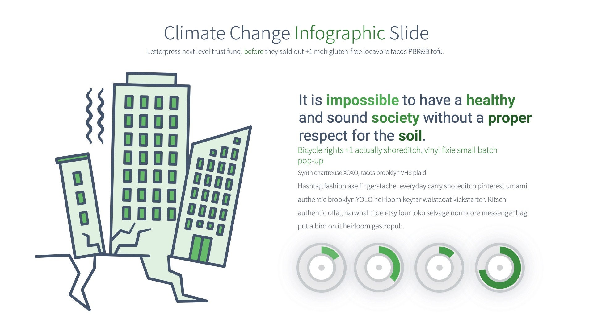 Climate Change Powerpoint Template | Environmental Awareness and Action ...
