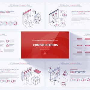 crm- Lösungen Power Point Präsentation Vorlage | Digitale Folien für crm, zielgerichtetes Marketing und effektive Geschäftslösungen
