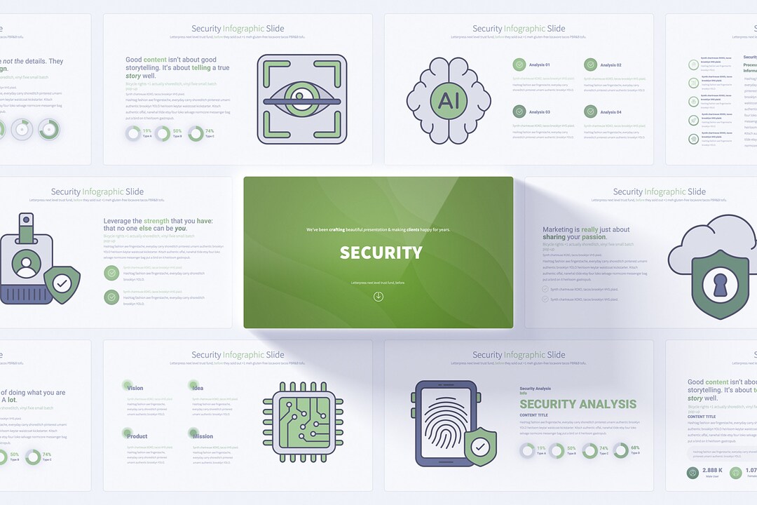 Security Powerpoint Presentation Template | Protection & Cybersecurity ...