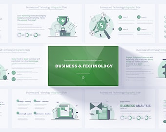 Business and Technology PowerPoint Presentation Template | Comprehensive Business & Tech Slide Deck