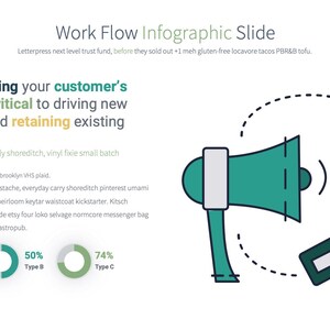Professional Work Flow Powerpoint Infographics | Ideal for Corporate ...