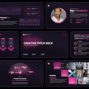 Creative Pitch Deck PowerPoint Template | Professional Creative Pitch Deck Presentation – Stunning Portfolio, Startups and Investor Pitches