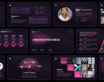 Creative Pitch Deck PowerPoint Template | Professional Creative Pitch Deck Presentation – Stunning Portfolio, Startups and Investor Pitches