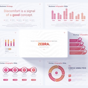 Multifunctionele PowerPoint-presentatiesjabloon ZEBRA | Veelzijdige PPT-dia&#39;s voor bedrijven, marketing en meer | Glijbanen pitchdeck