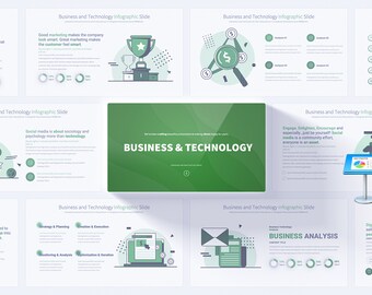 Business and Technology Keynote Presentation Template | Comprehensive Slides for Business Strategy and Tech Solutions
