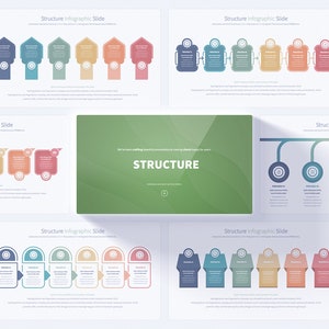 Professional Structure Keynote Presentation Template | Infographic and Timeline Steps Slides