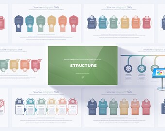 Professional Structure Keynote Presentation Template | Infographic and Timeline Steps Slides