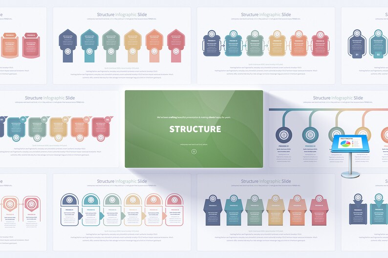 Professional Structure Keynote Presentation Template | Infographic and ...