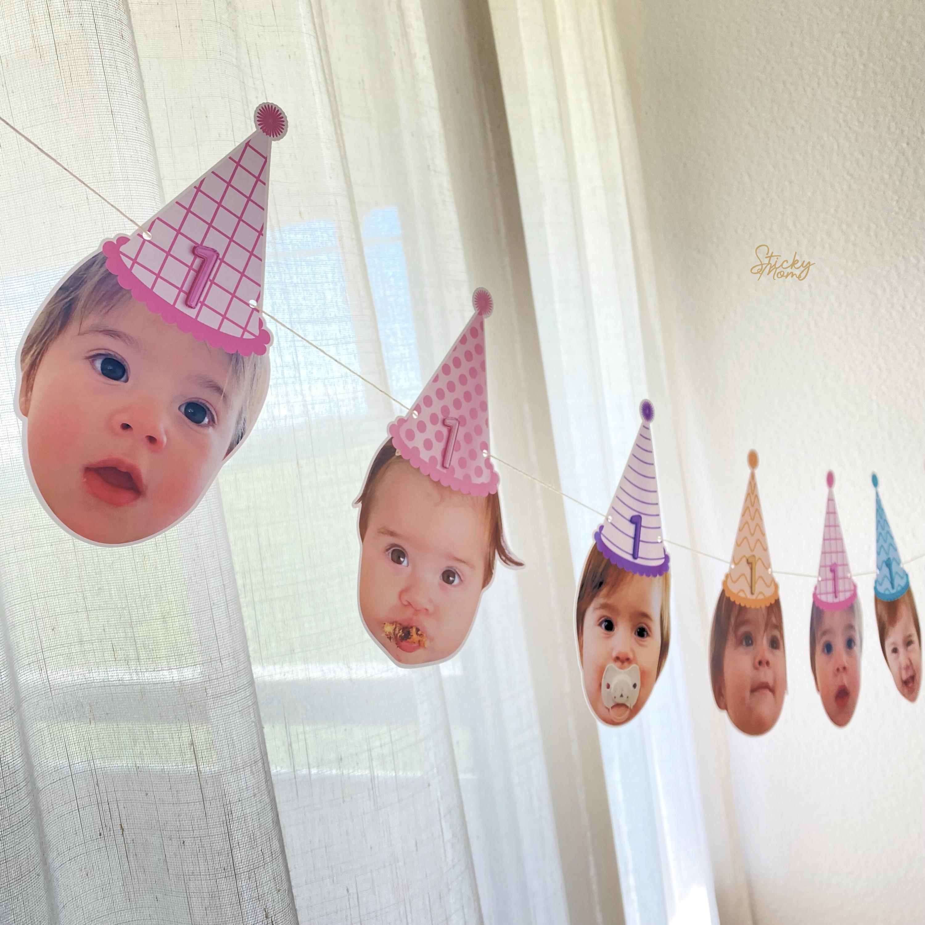 Striscione di compleanno personalizzato per esterni con foto