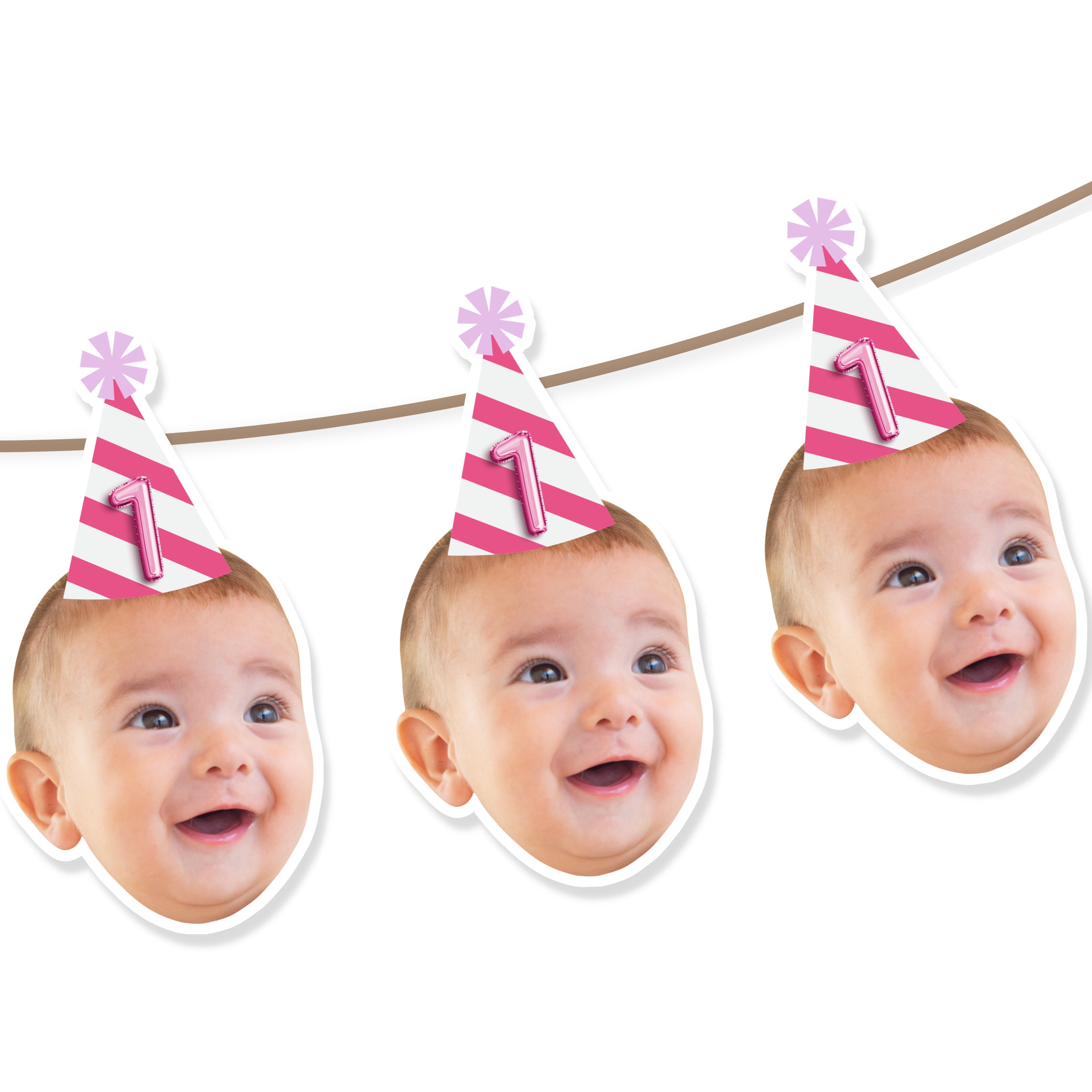 Chapeau Demi-anniversaire – Accessoire Photo Pour Enfants De 6 Mois, Mini Couronne De Gâteau (blanc