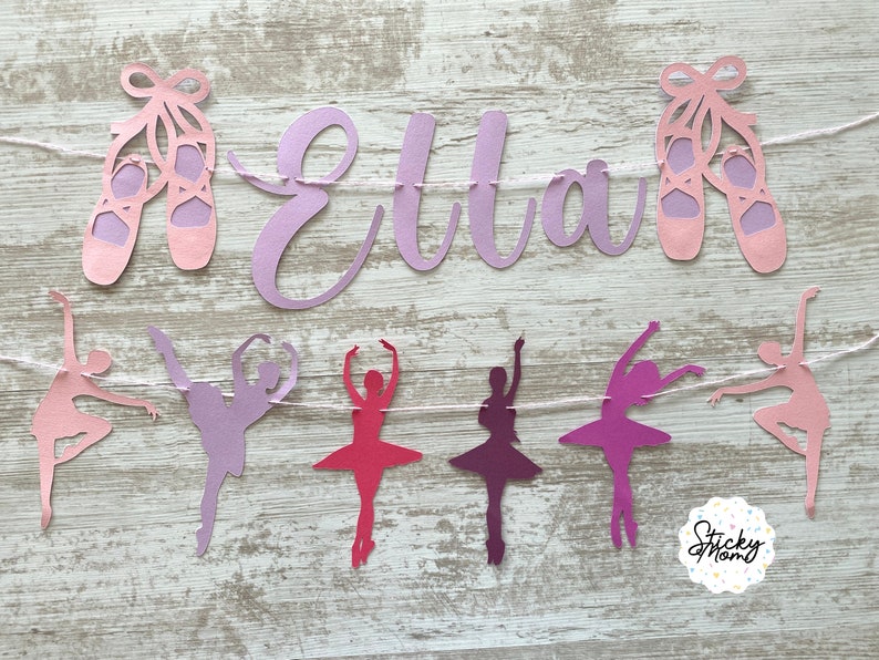 Dance Ballerina Party Ballet Birthday Party Cake Topper Ballet