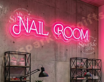 Nail Salon Neon Sign-LED Wall Art, Manicure Studio Decor, Beauty Bar Light