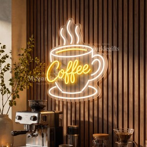 Coffee Shop Leuchtreklame, LED Cafe Wandleuchte für Bar Decor