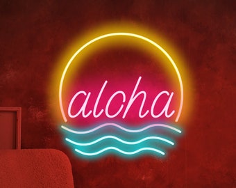 アロハ ネオンサイン、アロハ LED サイン、アロハ ライトサイン