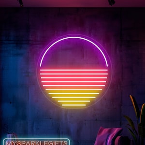 Original Vaporwave Neon Sign Aesthetic Home Room Neon Light Minimal Bedroom Neon Wall Art Modern Bar Neon Wall Decor