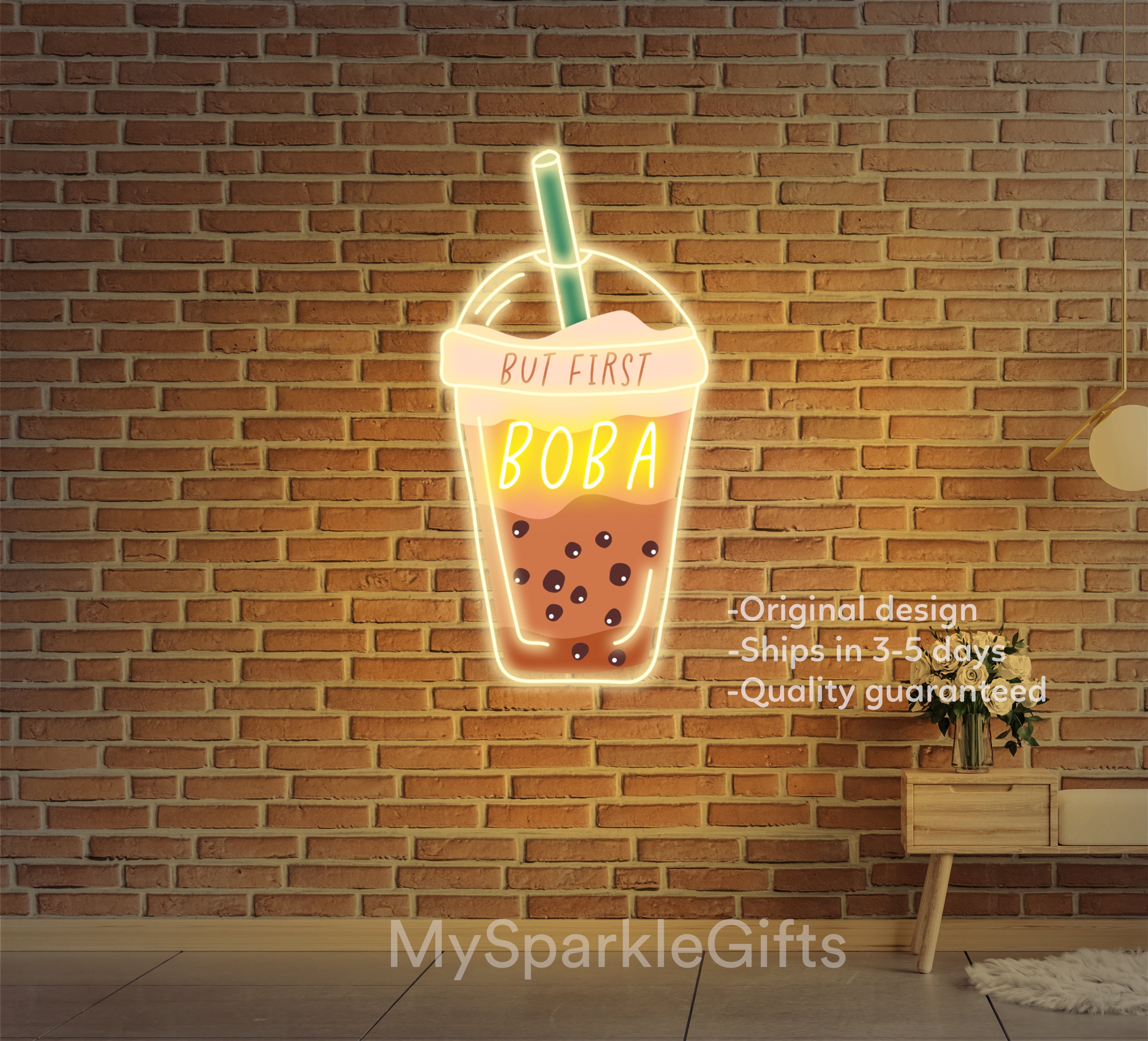 But First Boba Neon Sign Boba Tea Shop LED Neon Light Sign - Etsy