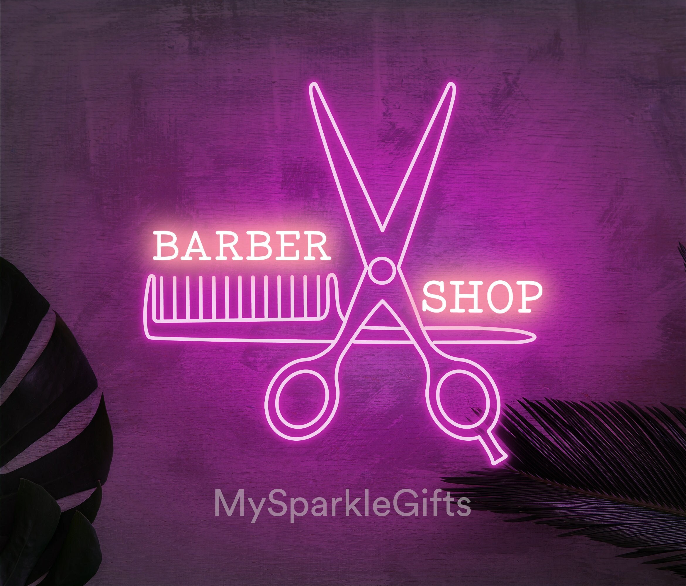 Original Barber Shop Neon Sign Hair Salon LED Neon Light Sign Etsy
