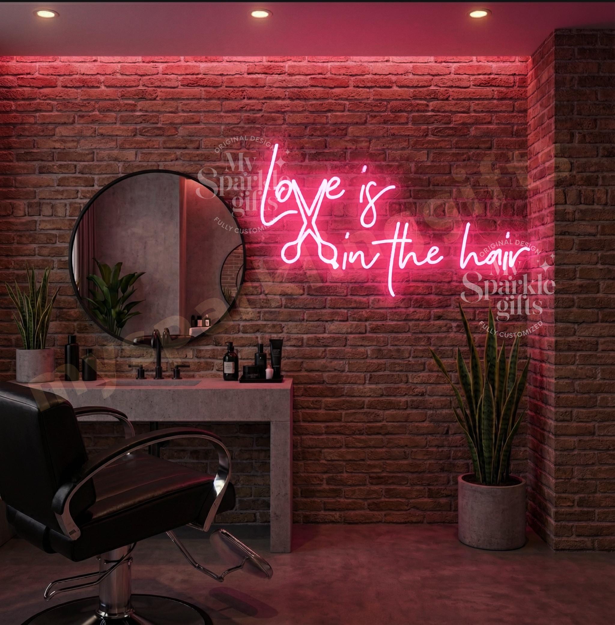 Personalizzare LED Insegna al Neon parete specchio al Neon salone di bellezza lu