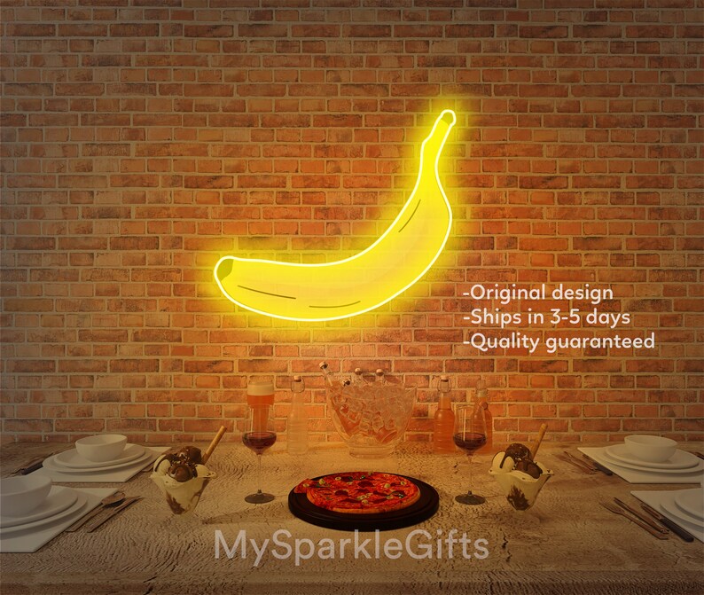 Cute Banana Neon Sign Cute LED Neon Light Sign for College Etsy