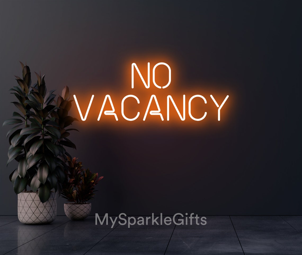 No Vacancy Neon Sign Custom Neon Sign LED Neon Light Sign for - Etsy