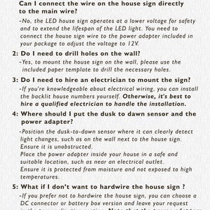 Modern LED Backlit House Number Sign - Lighted Outdoor Address Plaque ...