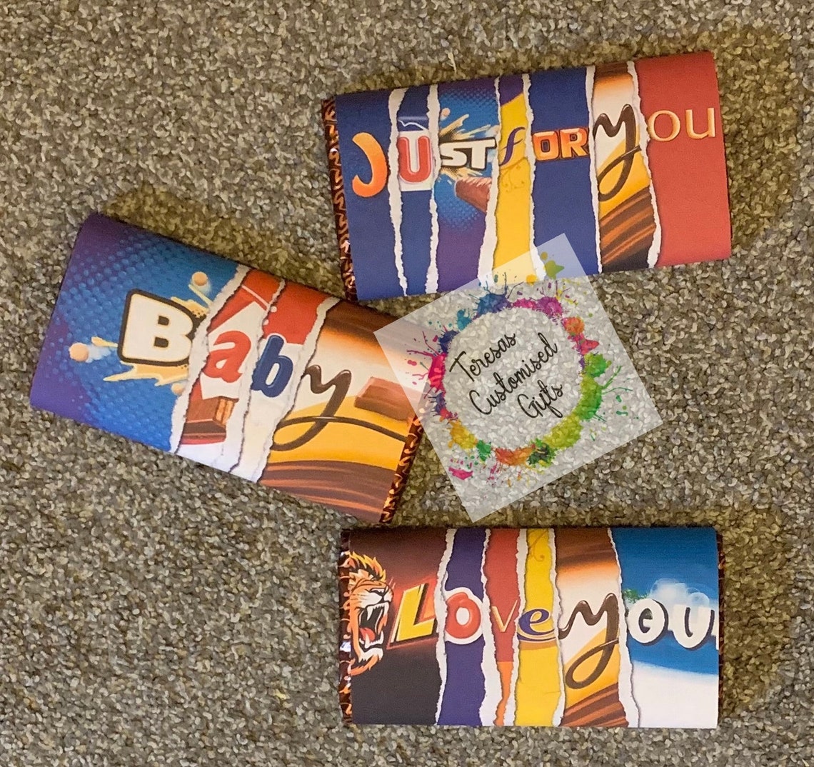 Novelty Chocolate Bar Wrappers Etsy