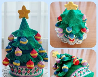 Christmas Crochet Pattern, Christmas Tree with Star, Christmas Crochet, Christmas Amigurumi, Christmas Amigurumi Pattern, Crochet Star