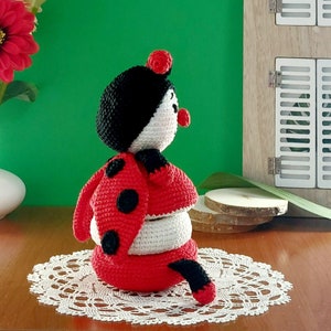 Crochet Amigurumi Pattern Ladybug Stacking Toy, Crochet Ladybug, Amigurumi Ladybug, Crochet Animals image 3