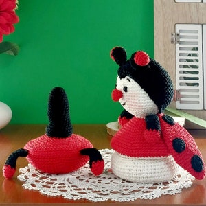 Crochet Amigurumi Pattern Ladybug Stacking Toy, Crochet Ladybug, Amigurumi Ladybug, Crochet Animals image 8