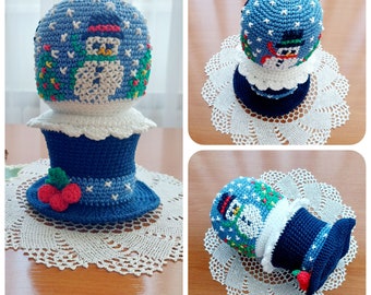 Christmas  Crochet Pattern, Snow Globe with Snowman, Christmas Crochet, Christmas Crochet Amigurumi, Christmas Amigurumi Pattern