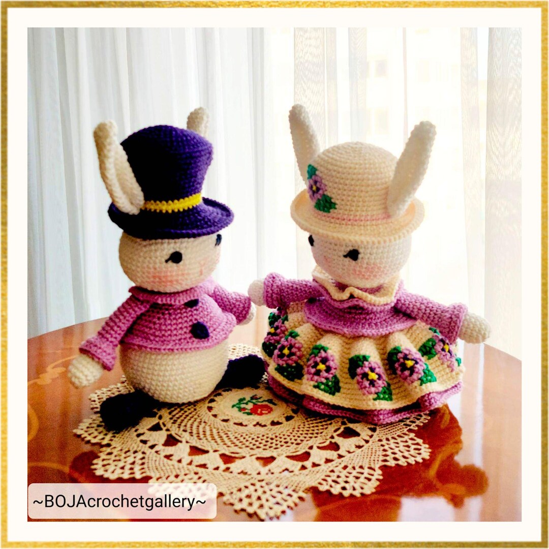 Easter Crochet Pattern, Crochet Bunny Family, Easter Crochet, Easter ...