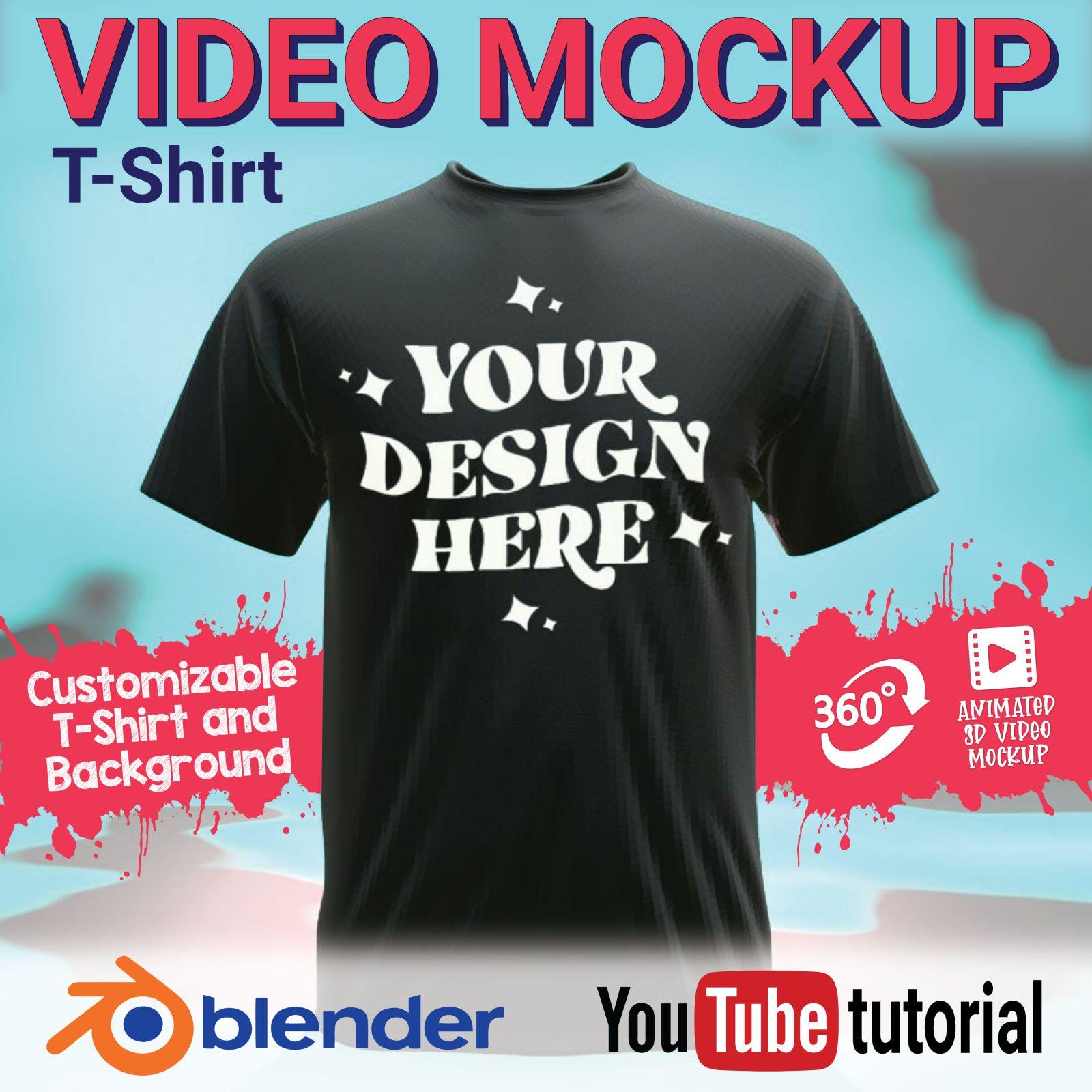 Video mockup Gildan 5000, video mockup di maglietta, mockup di maglietta animata, mockup di maglietta Gildan 5000 / Leggere la descrizione prima dell'acquisto