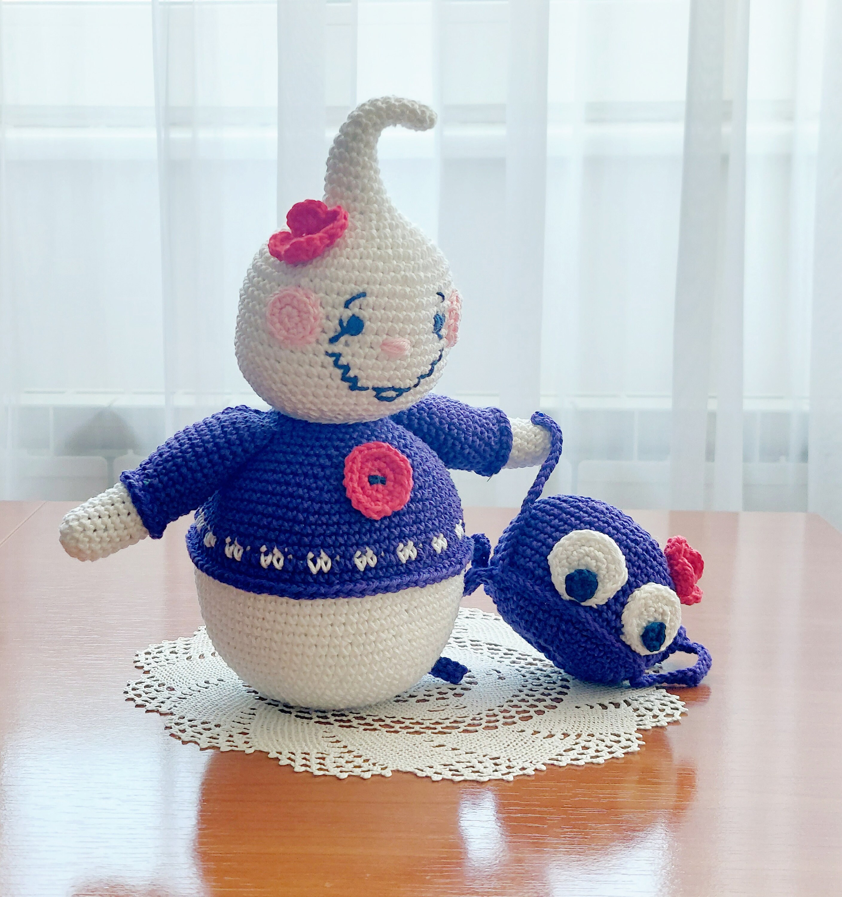 Halloween Crochet Pattern Ghost With Spider Halloween - Etsy