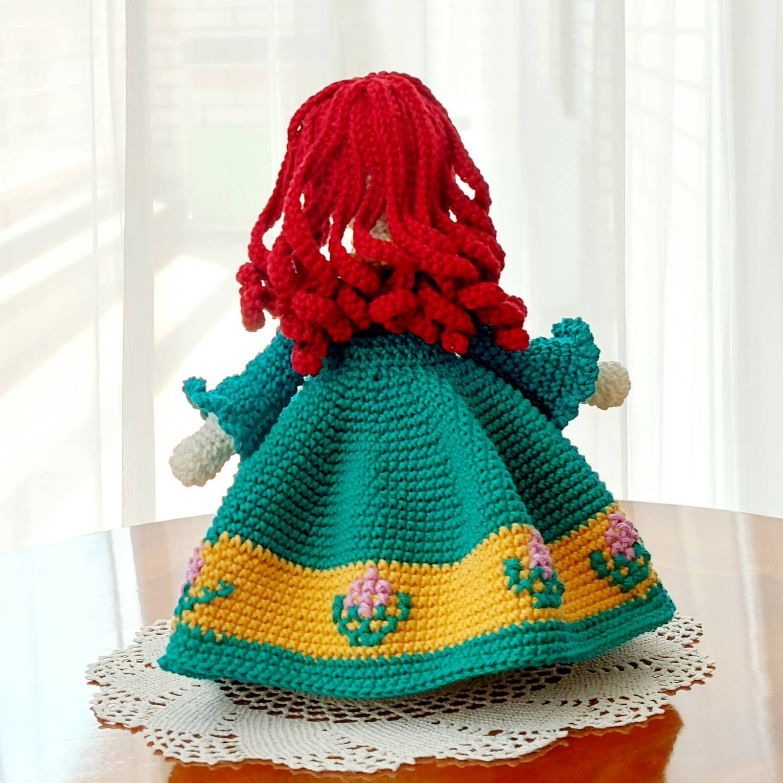 Crochet Doll Pattern Princess Red Hair Amigurumi Doll - Etsy