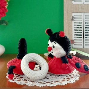 Crochet Amigurumi Pattern Ladybug Stacking Toy, Crochet Ladybug, Amigurumi Ladybug, Crochet Animals image 9