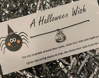 Halloween Make A Wish Bracelet / Halloween Gift