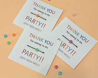Thankyou For Coming / Kinder-Gastgeschenke / Freundschaftsarmband / Party-Geschenk / Smiley