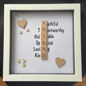 Scrabble Frame / Family Gift / Friendship Gift