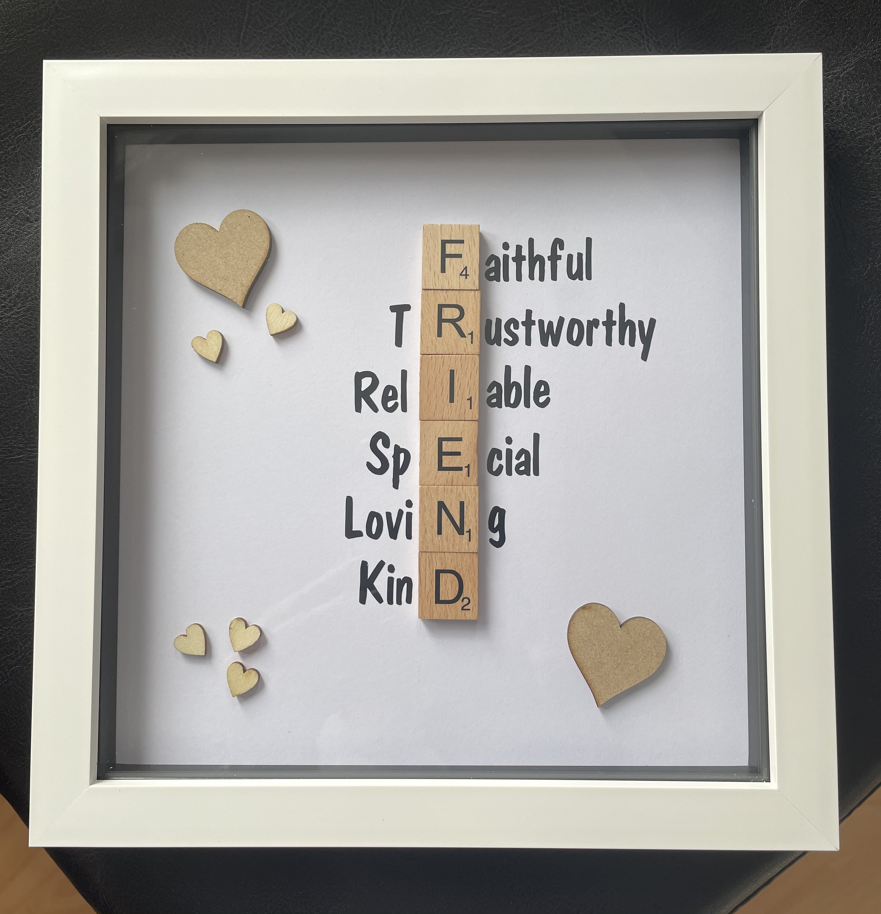 Scrabble Frame / Family Gift / Friendship Gift