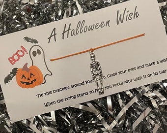 Halloween Make A Wish Bracelet / Halloween Gift