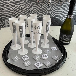Personalised Champagne / Prosecco Flutes / Birthday / Hen Party / Celebration / Any Occasion