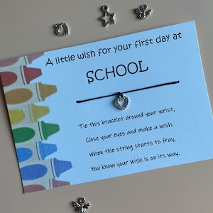 Erster Schultag / Ein kleiner Wunsch / Glücksbringer / Freundschaftsarmband